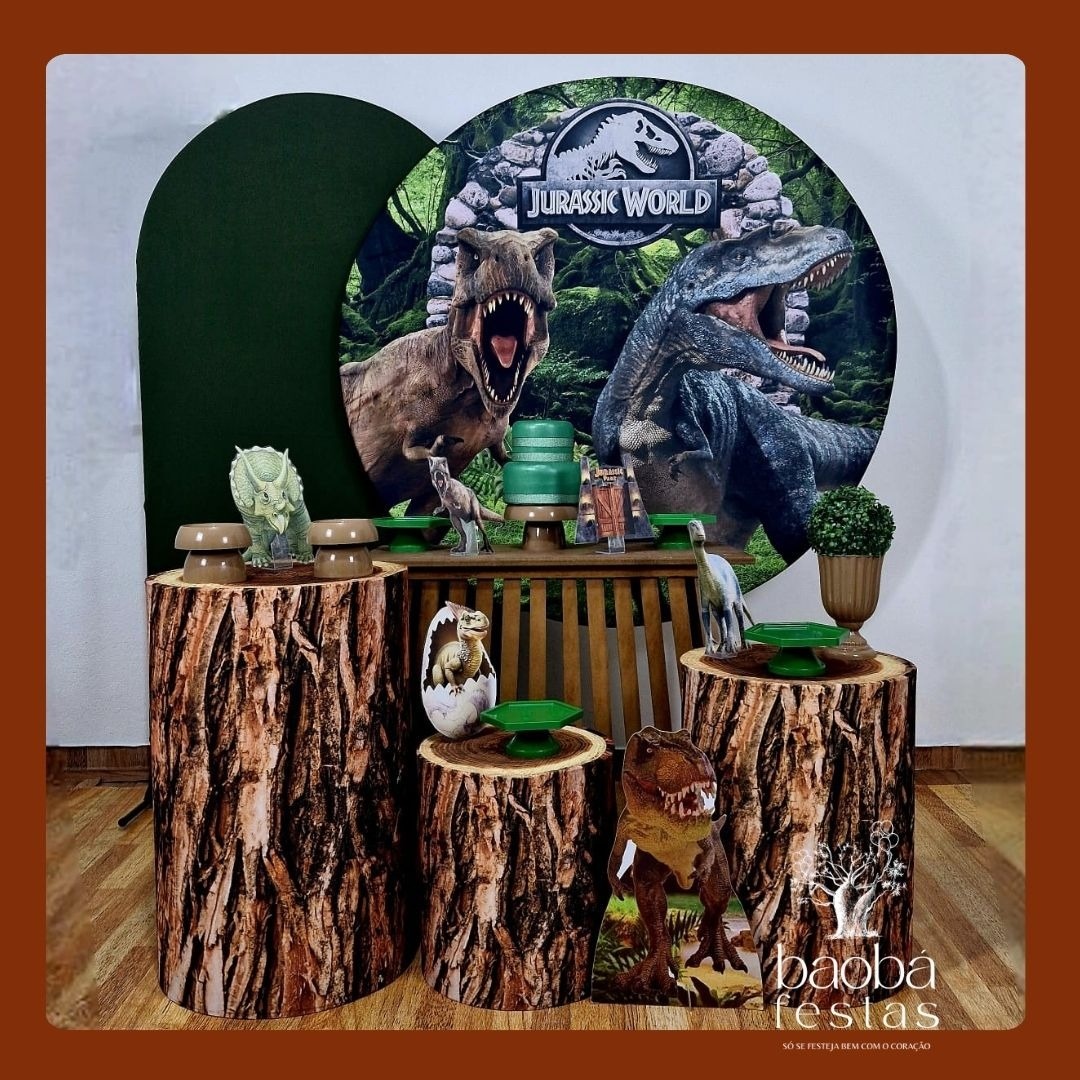 Dinossauros - Kit Luxo (+ Totem de Chão) - Baobafestas