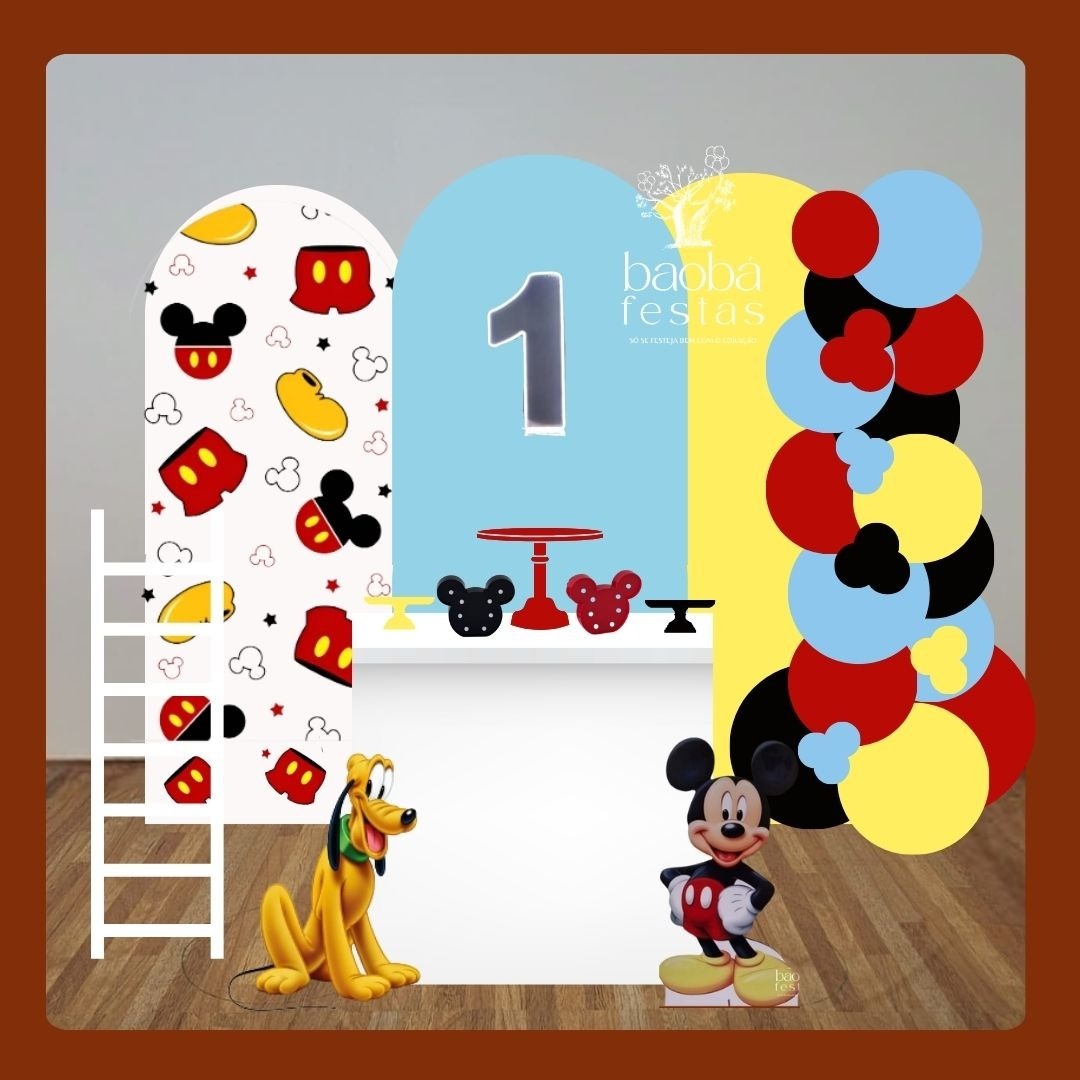 Projeto Personalizado - Composição Mickey 2 (Sem Balões)  - Baobafestas