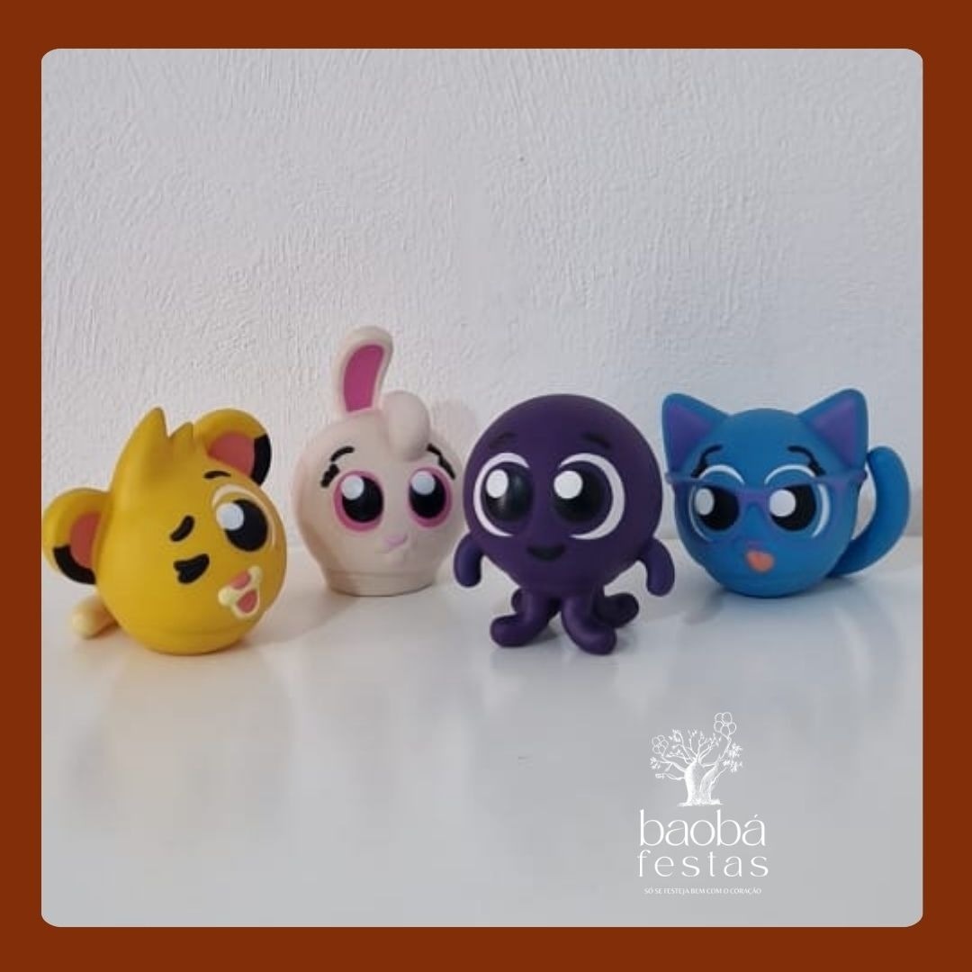 Bonecos de Vinil - Combo Bolo Fofos - Baobafestas