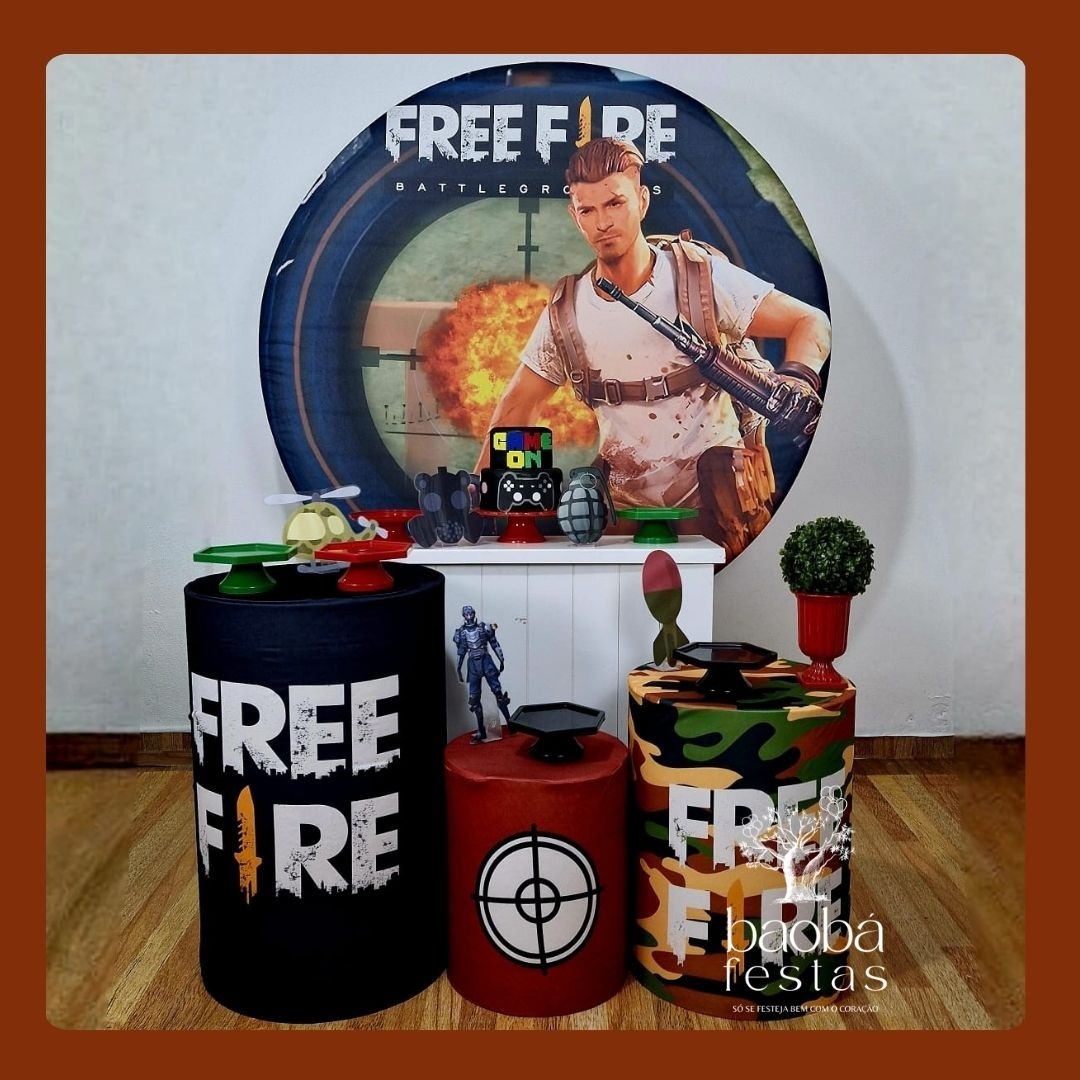 Free Fire - Kit Diamante - Baobafestas