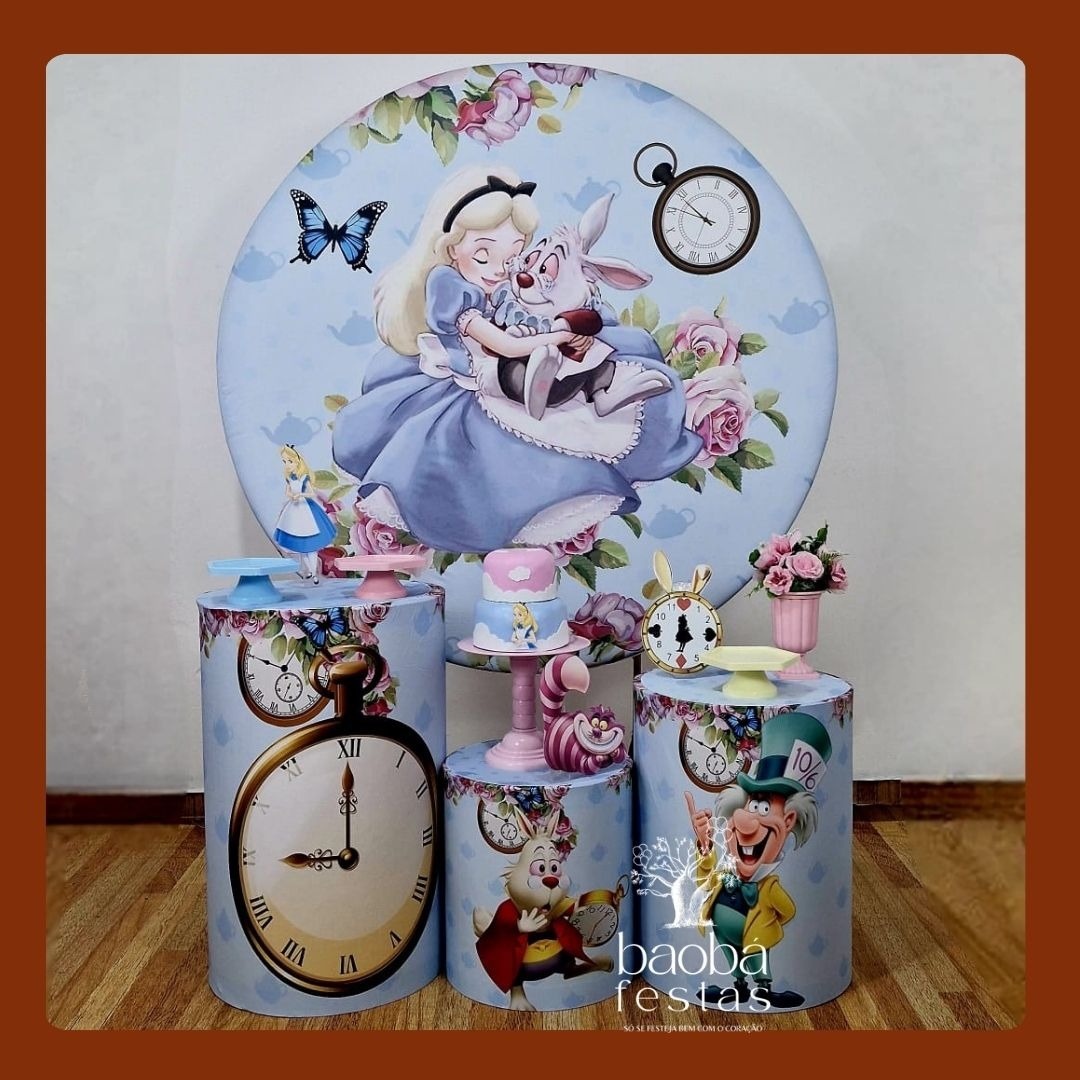 Alice No País das Maravilhas (90)- Kit Ouro - Baobafestas