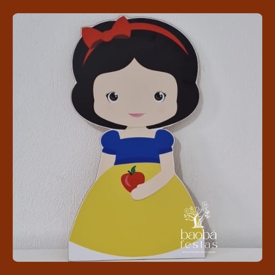 Branca de Neve Desenho - Totem de Chão  - Baobafestas