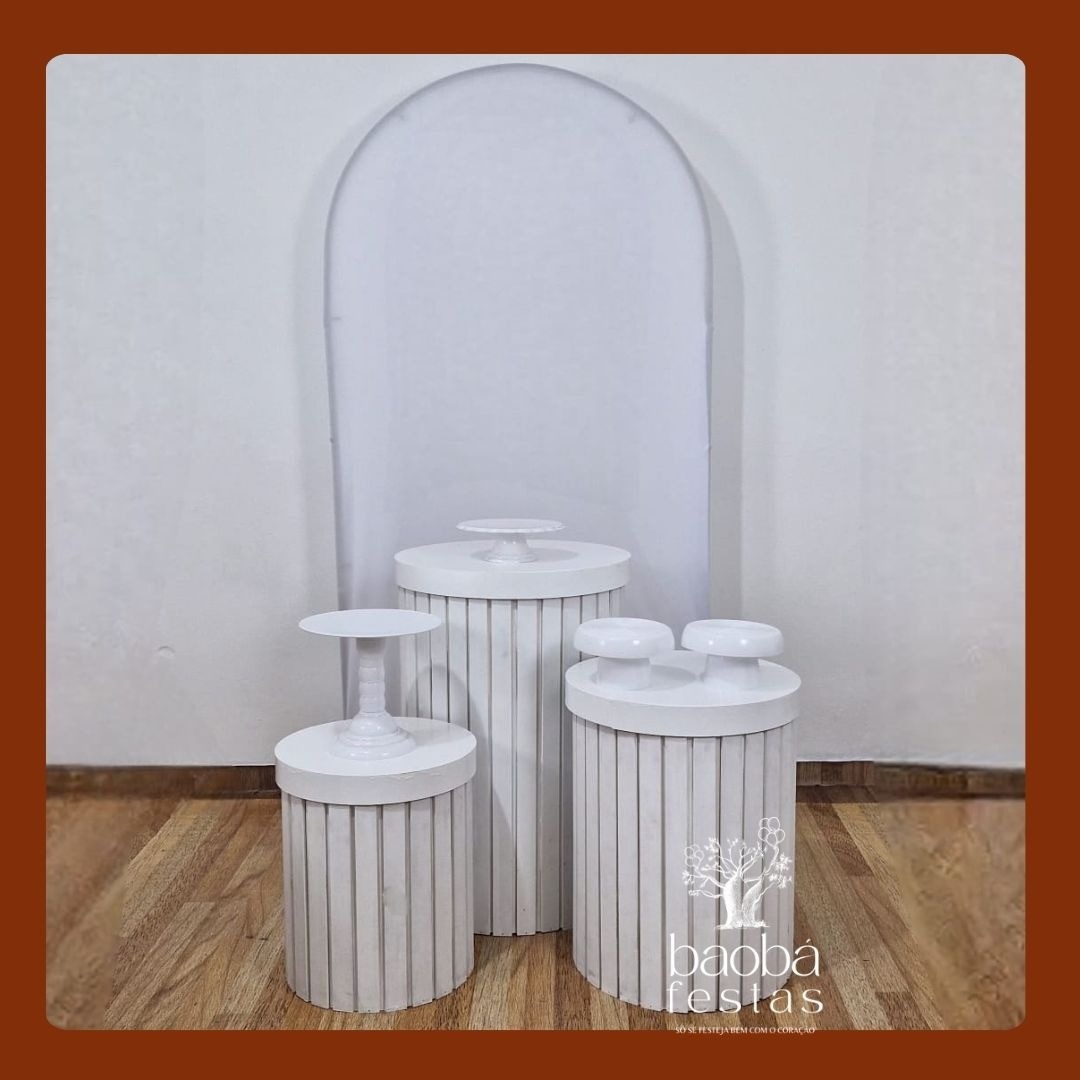 Composição Em Branco 2 (Trio Ripados) - Baobafestas