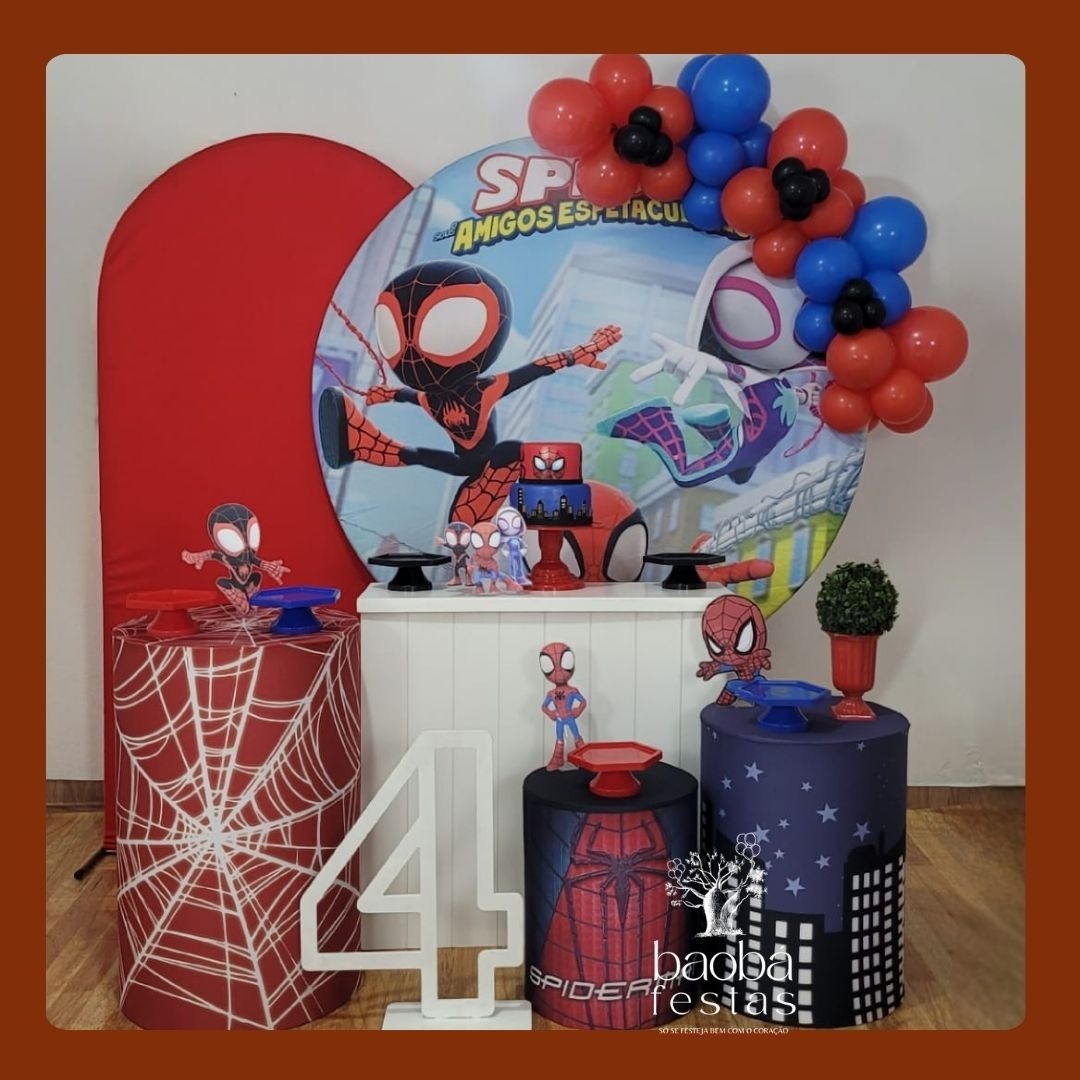 Kit Luxo - Homem Aranha Baby - Baobafestas