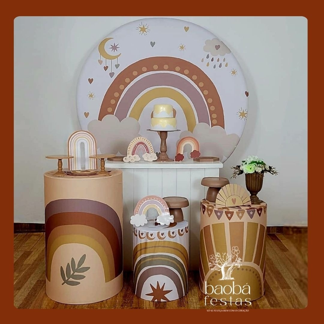 Arco Iris Boho (59)- Kit Diamante - Baobafestas