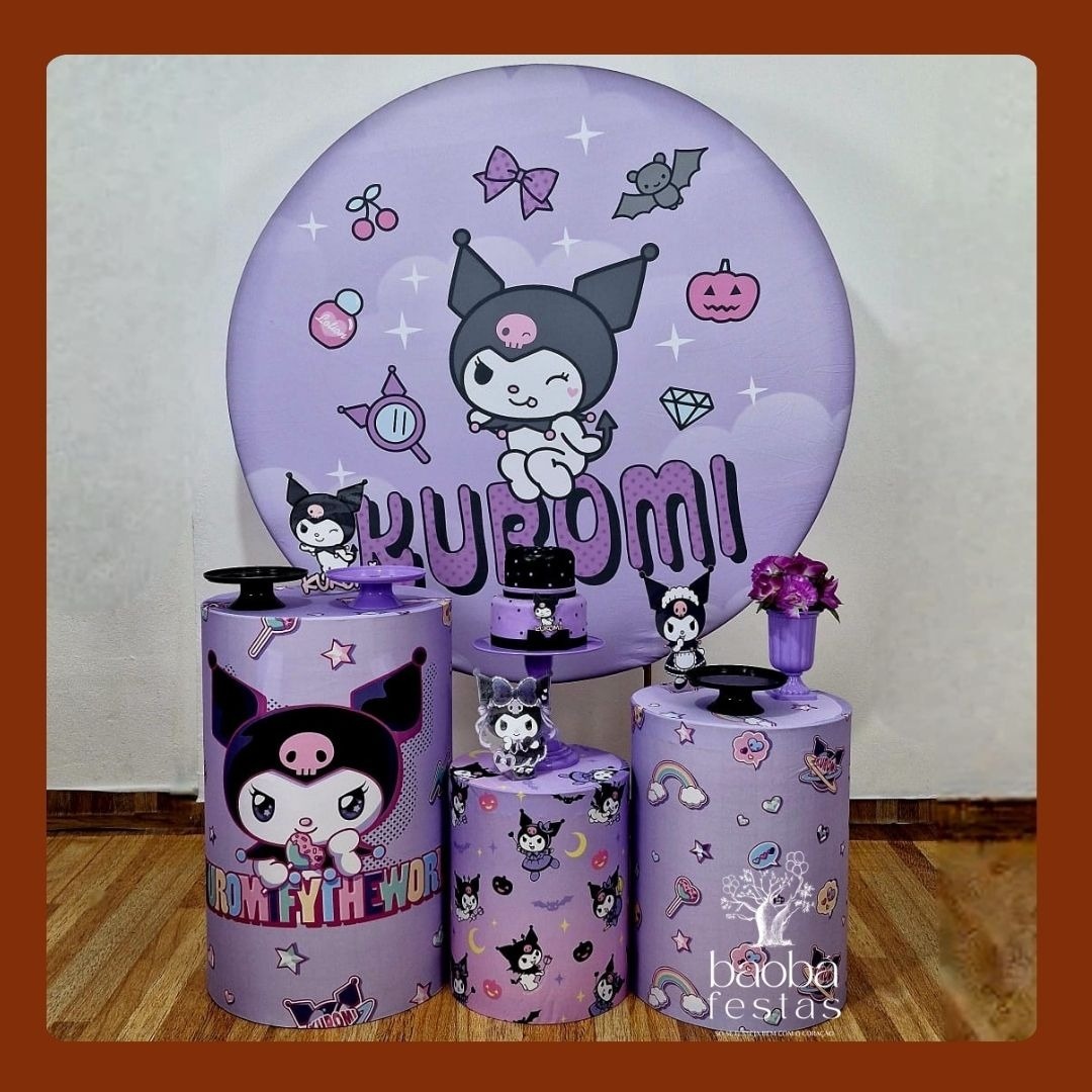 Kuromi (Hello Kitty) - Kit Ouro - Baobafestas
