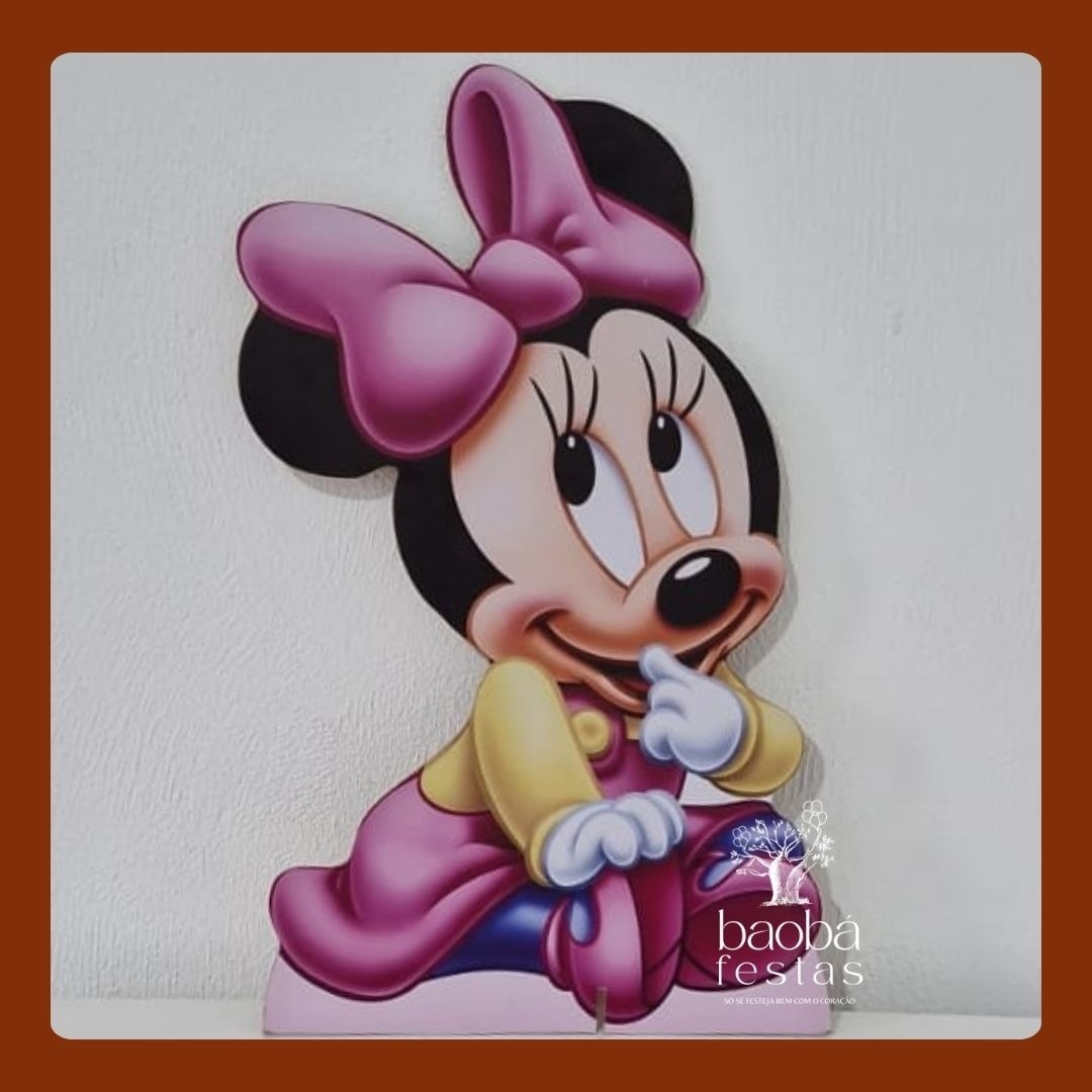 Minnie Rosa Baby - Totem de Chão - Baobafestas