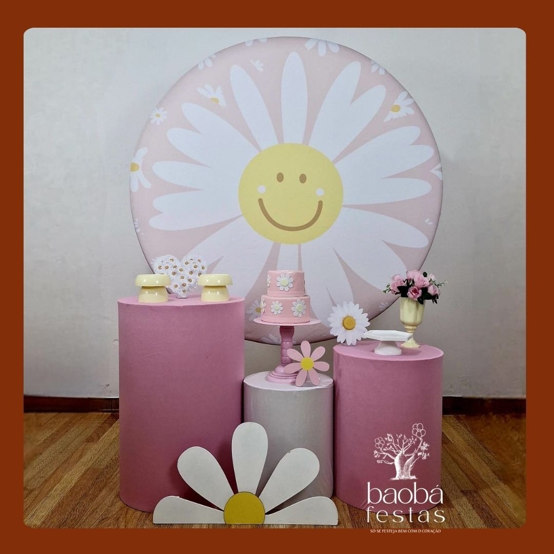 Margarida Rosa (105) - Kit Ouro (+Totem) (Valor Promocional)  - Baobafestas