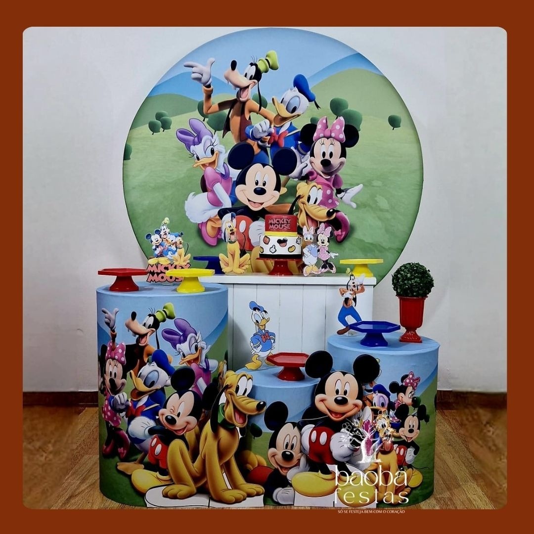Turma Do Mickey (181) - Kit Diamante (+2 Totens)  - Baobafestas