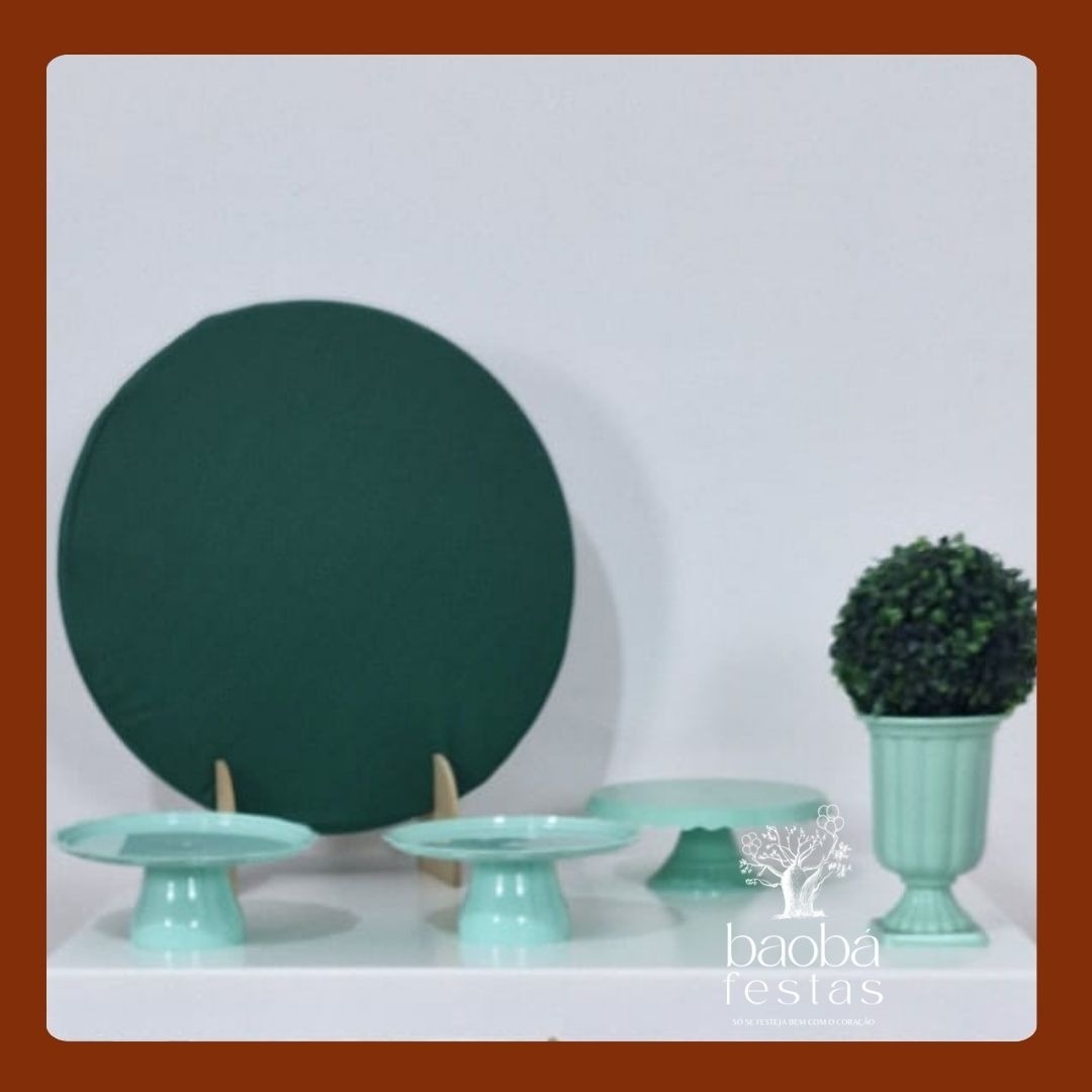 Kit Mesa - Verde Liso - Baobafestas