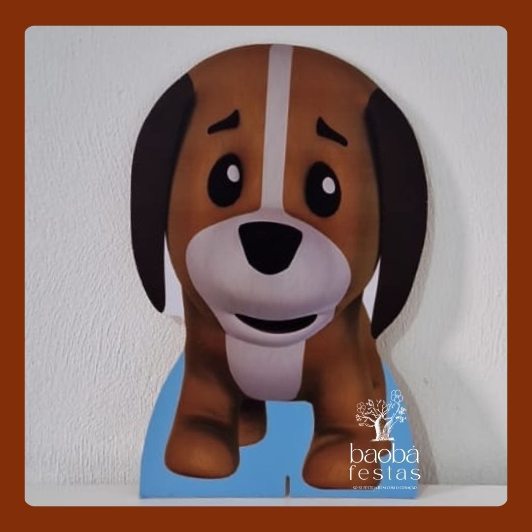 Bento E Totó Cachorro - Totem de Chão   - Baobafestas