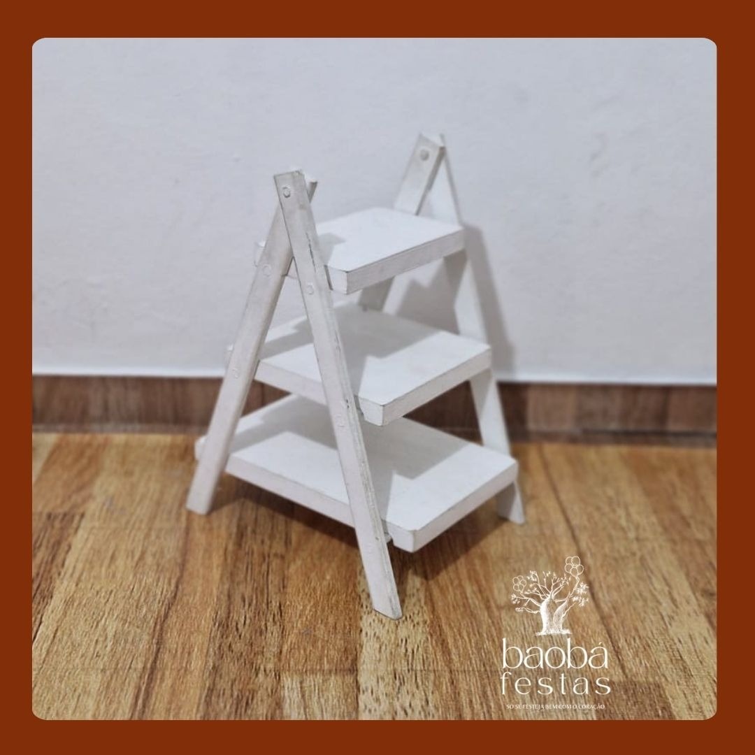 Mini Escadinha de Mesa Para Docinhos  - Baobafestas