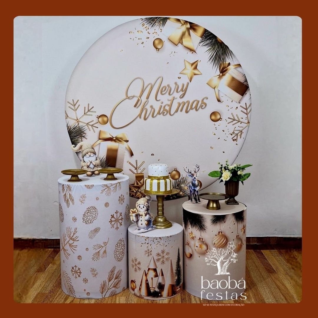 Merry Christmas (129)- Kit Ouro - Baobafestas