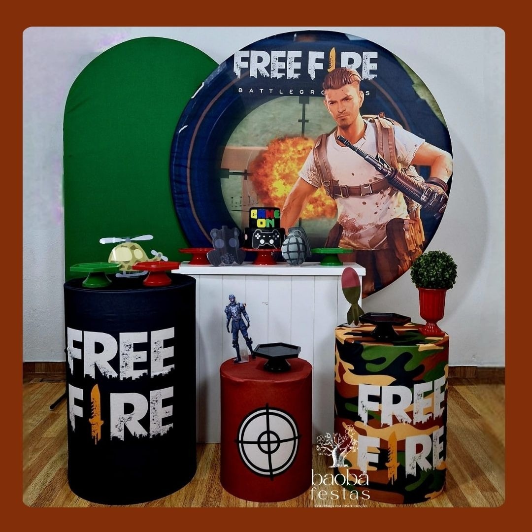 Free Fire - Kit Luxo - Baobafestas