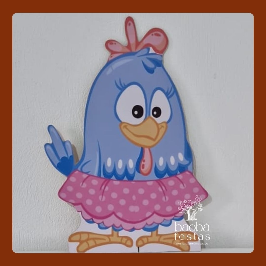 Galinha Pintadinha Rosa - Totem de Chão  - Baobafestas
