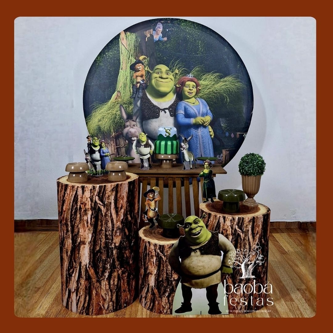Shrek - Kit Diamante (+ Totem de Chão) - Baobafestas