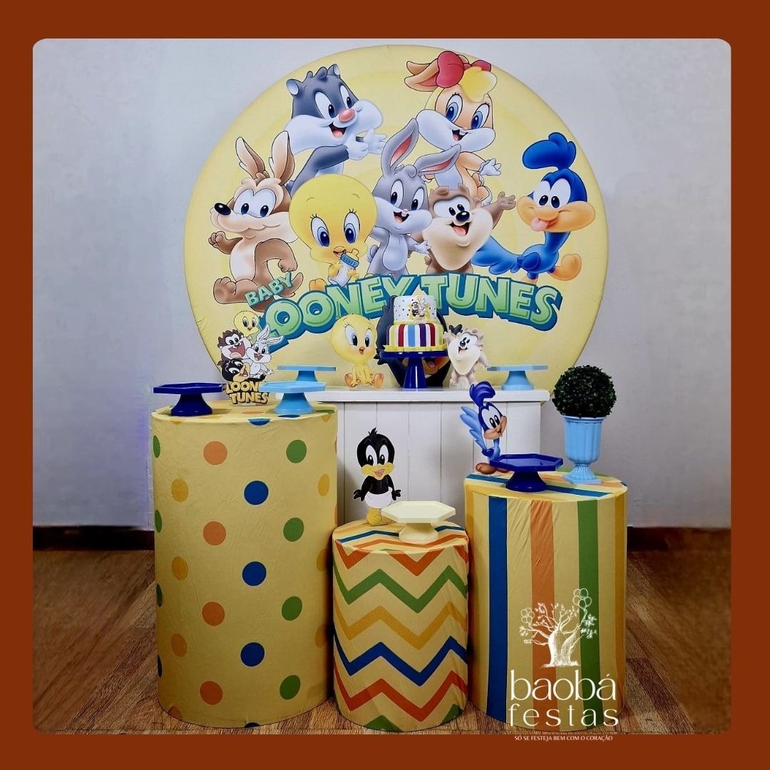 Looney Tunes Azul (126) - Kit Diamante - Baobafestas