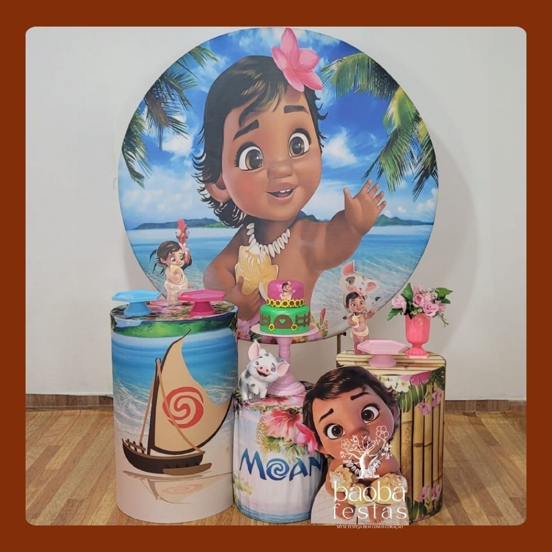 Kit Ouro - Moana Baby - Baobafestas