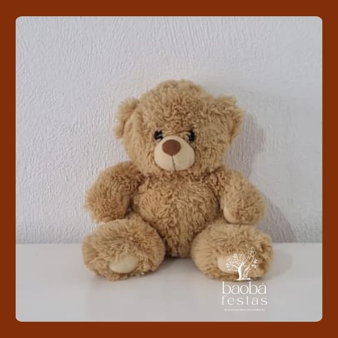 Pelúcias - Urso P Marrom Claro - Baobafestas