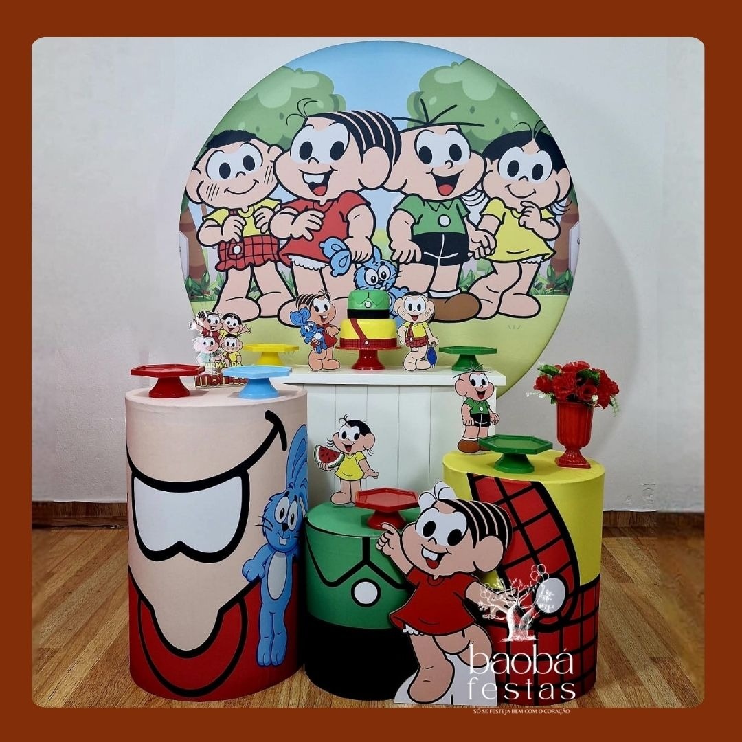 Turma da Mônica (30)- Kit Diamante (+Totem Mônica) - Baobafestas