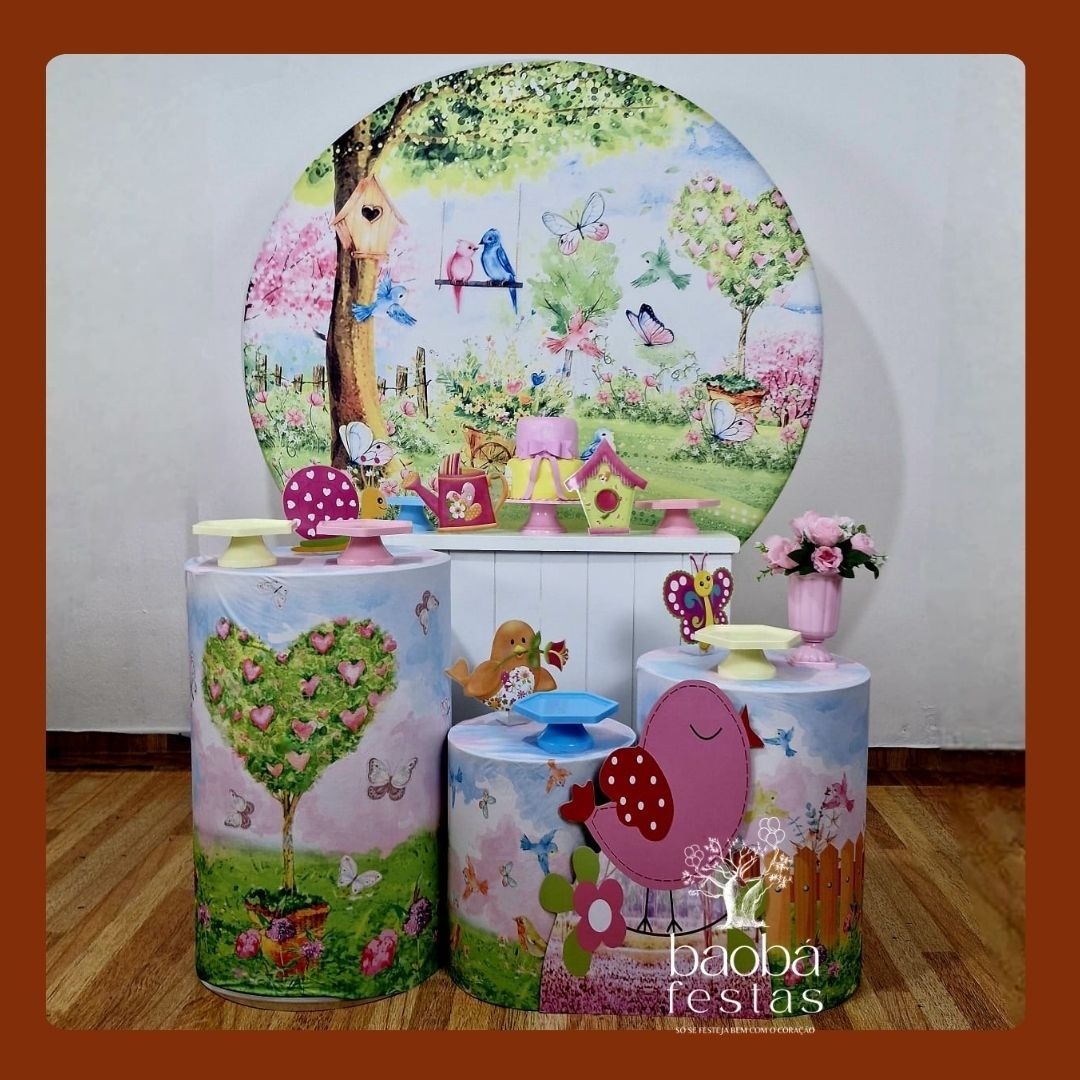 Jardim Encantado (21) - Kit Diamante (+Totem) - Baobafestas
