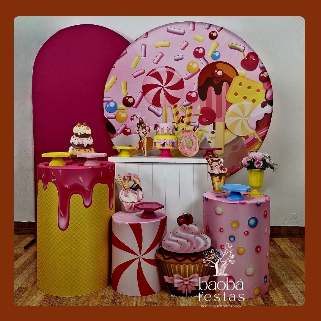 Confeitaria (08) - Kit Luxo (+Totem) - Baobafestas