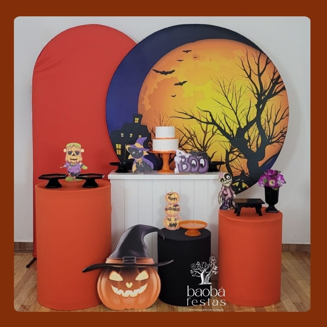 Kit Luxo - Halloween 1 + Totem de Chão   - Baobafestas