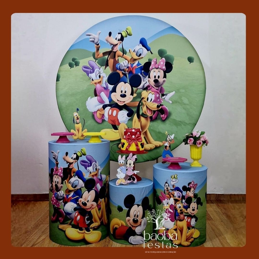 Turma da Minnie (Mickey) (181) - Kit Ouro - Baobafestas