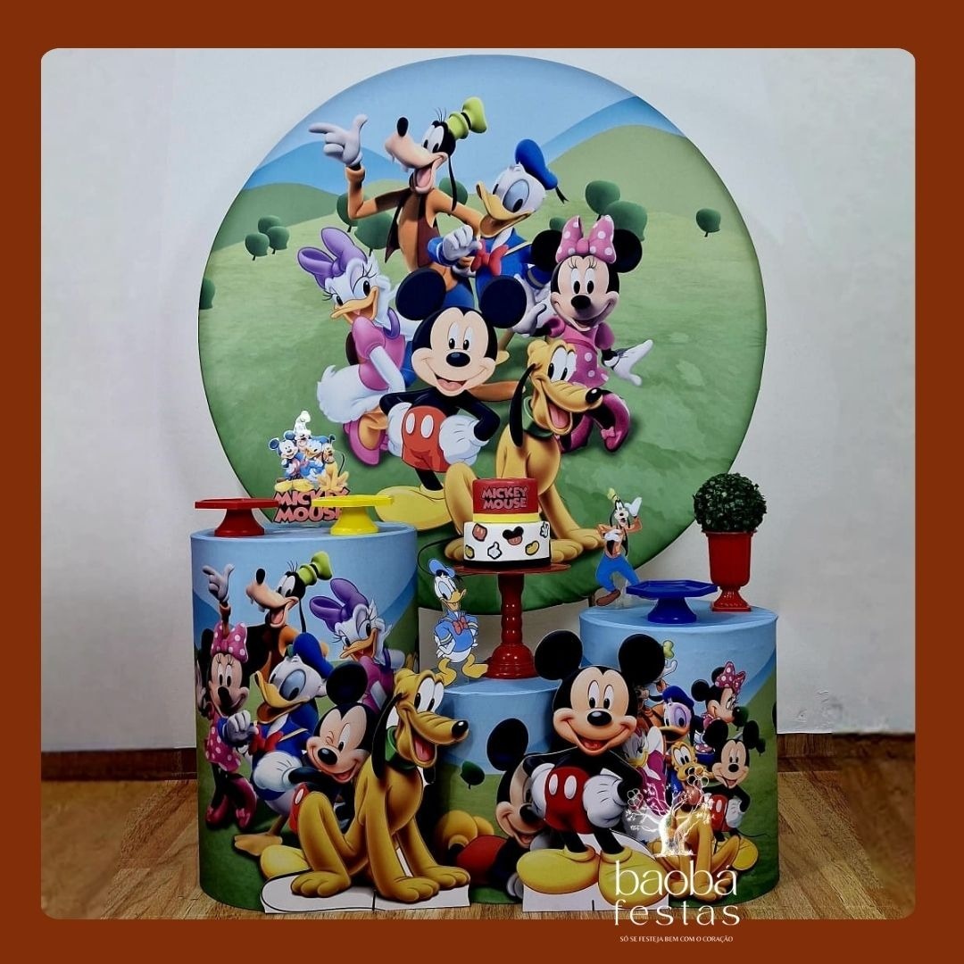 Turma Do Mickey (181) - Kit Ouro (+1 Totem) - Baobafestas
