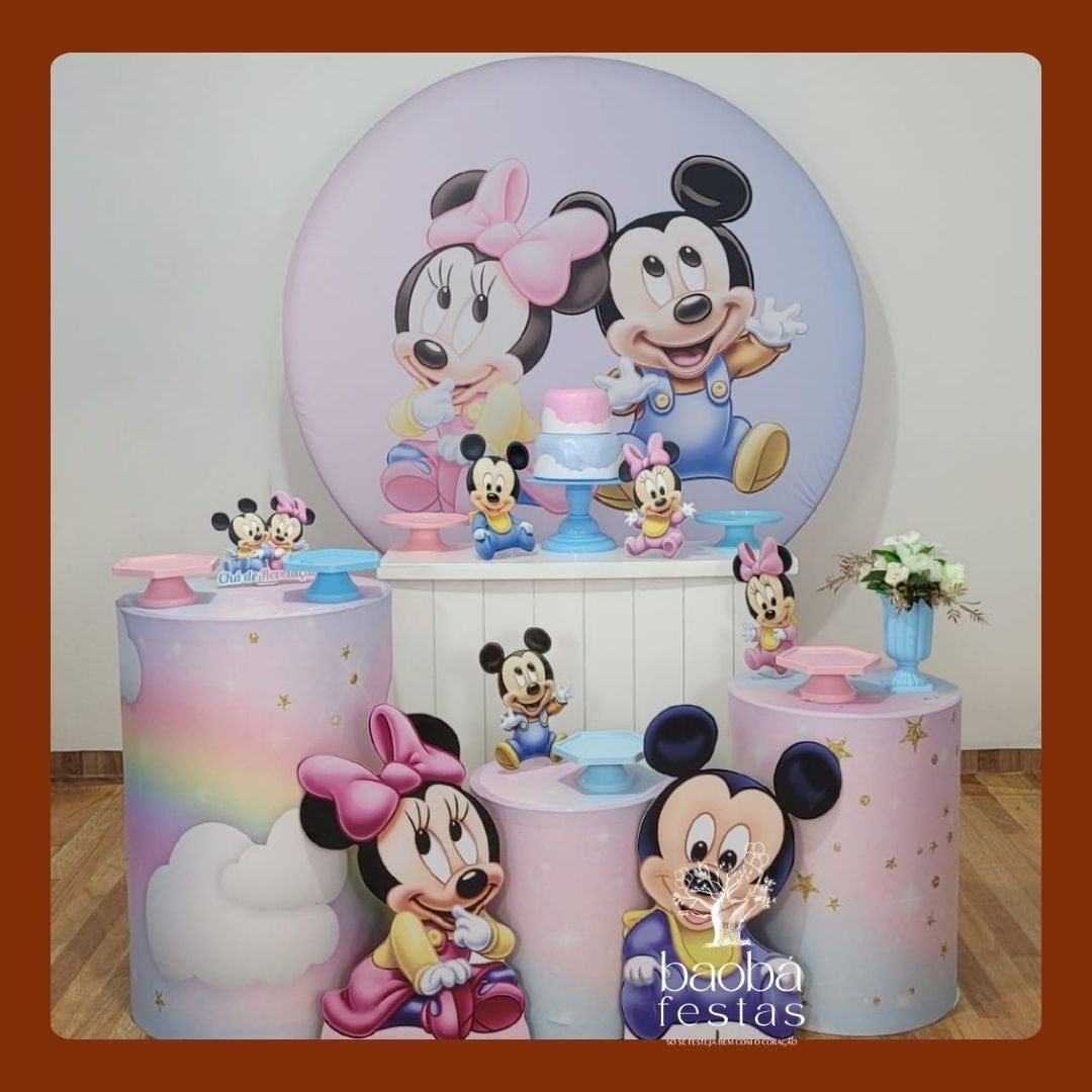 Kit Diamante - Mickey E Minnie Baby - Baobafestas
