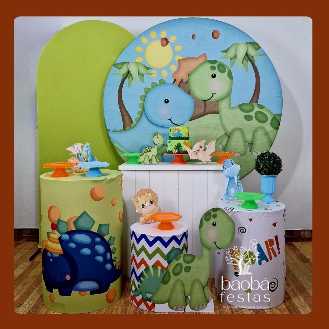 Dino Baby - Kit Luxo (+ Totem de Chão) - Baobafestas