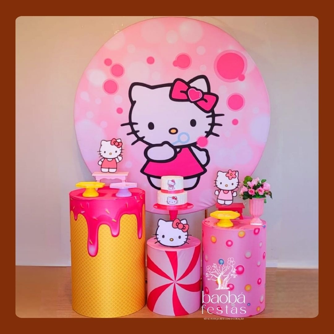 Kit Ouro - Hello Kitty - Baobafestas