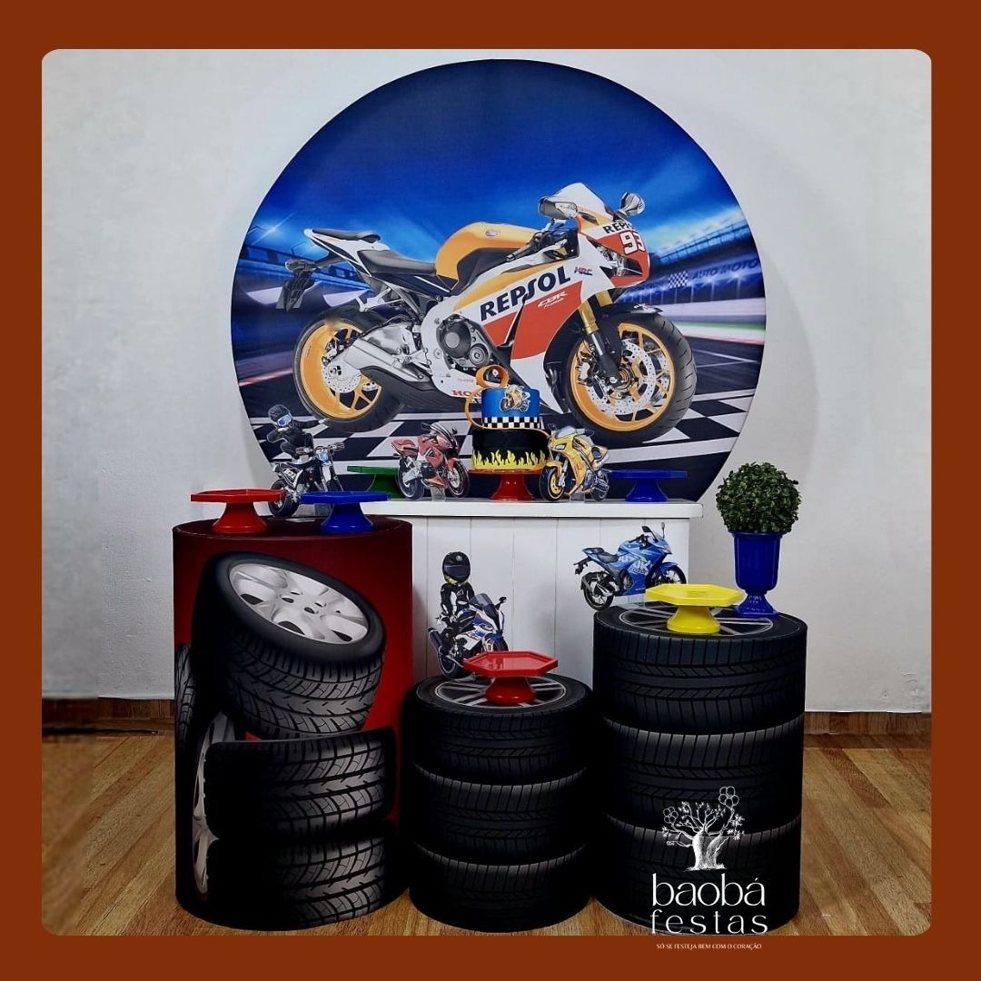 Moto (56) - Kit Diamante - Baobafestas