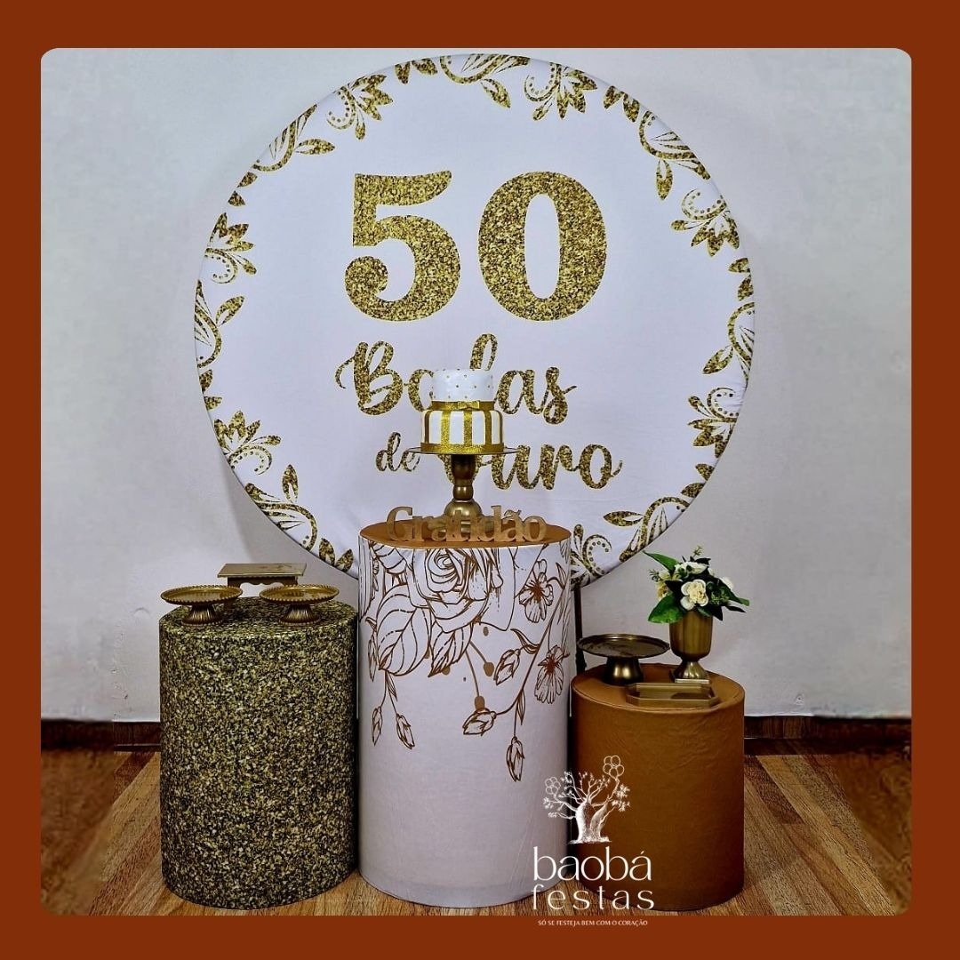 Bodas de Ouro (176) - Kit Ouro - Baobafestas
