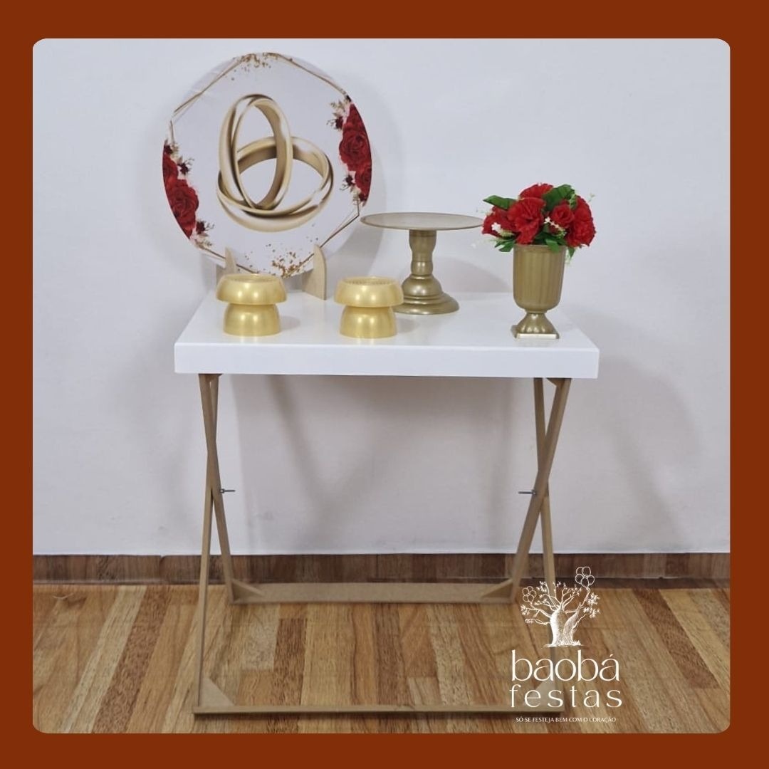 Mini Cenário -  Noivado/Casamento - Baobafestas