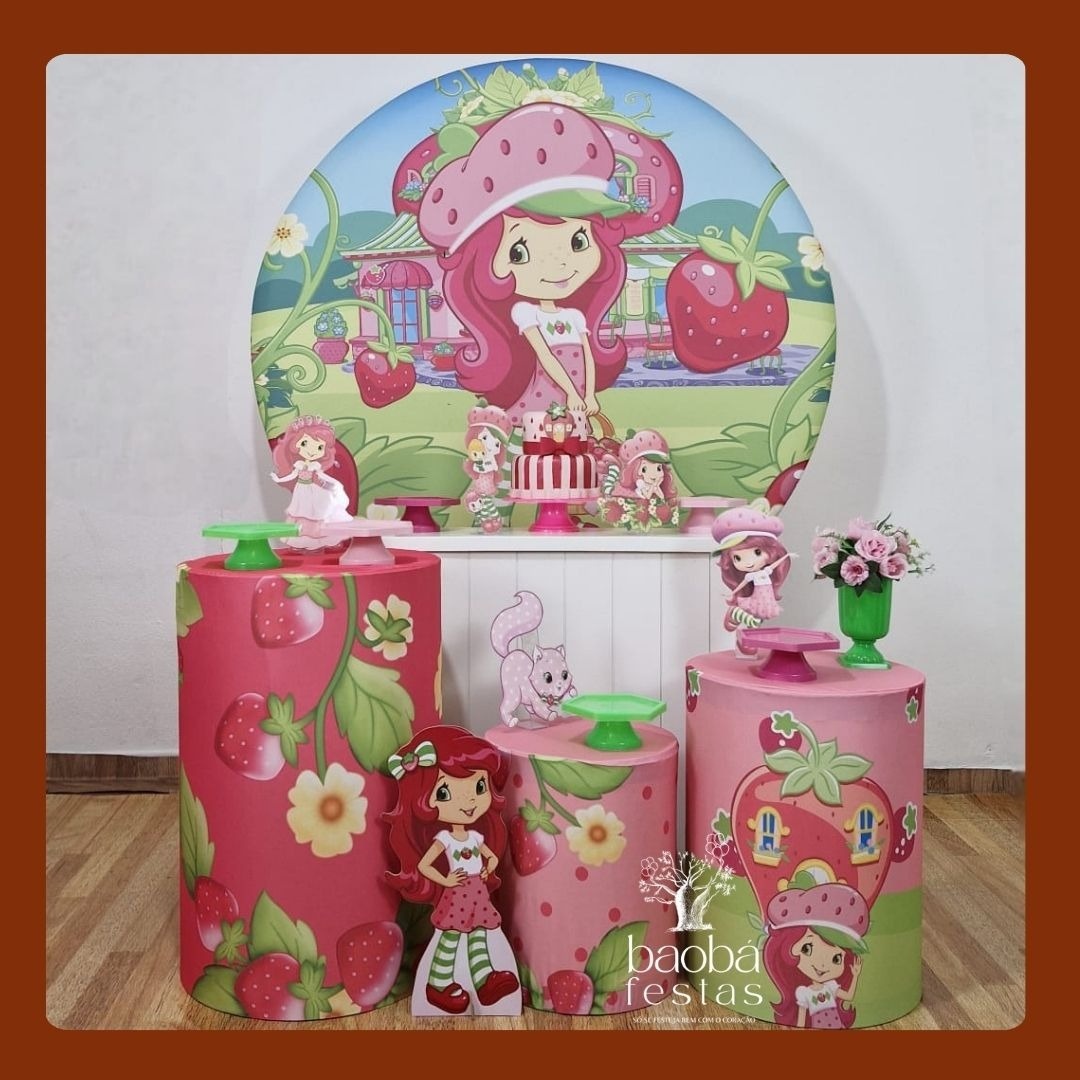 Kit Diamante - Moranguinho + Totem  - Baobafestas
