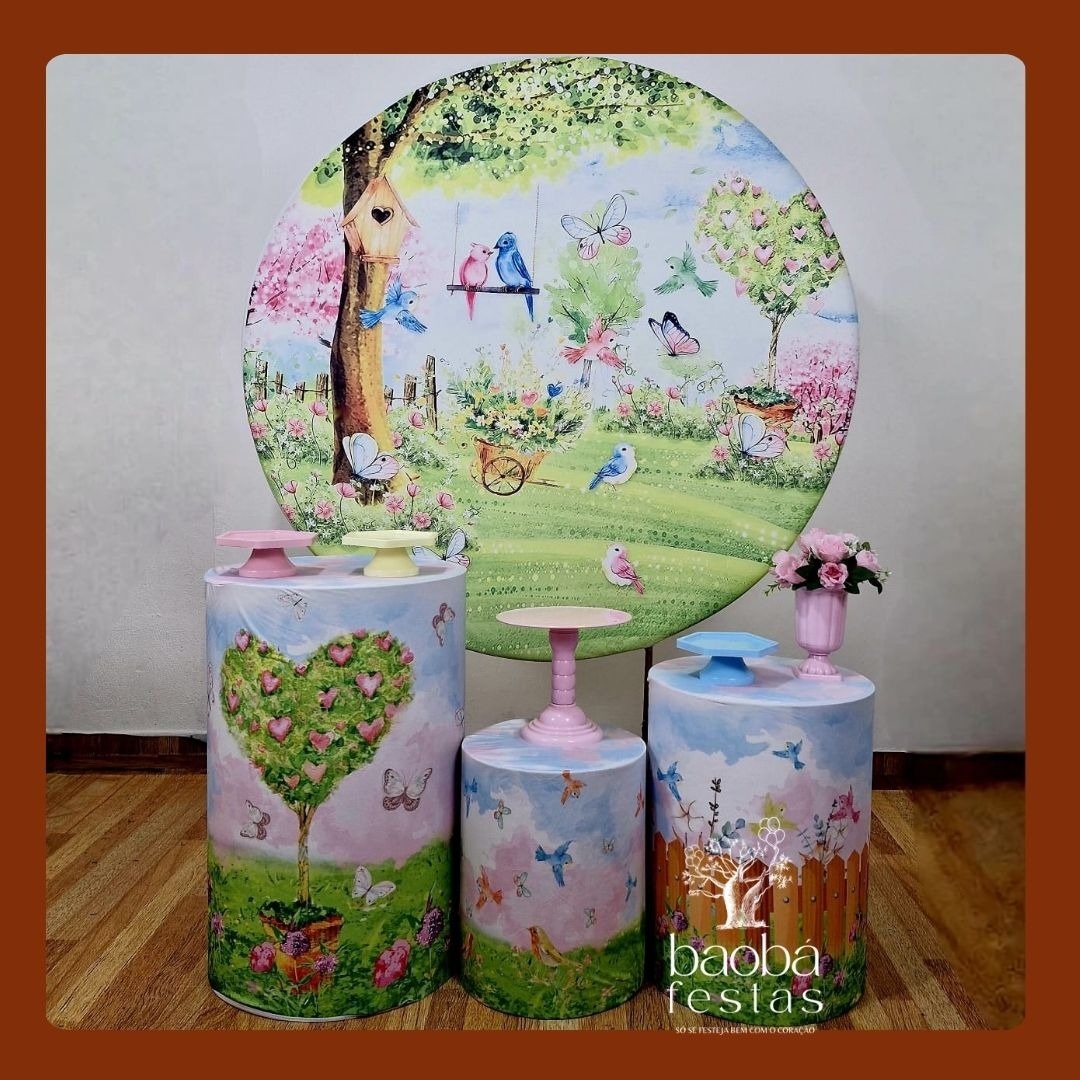 Jardim Encantado (21) - Kit Prata - Baobafestas