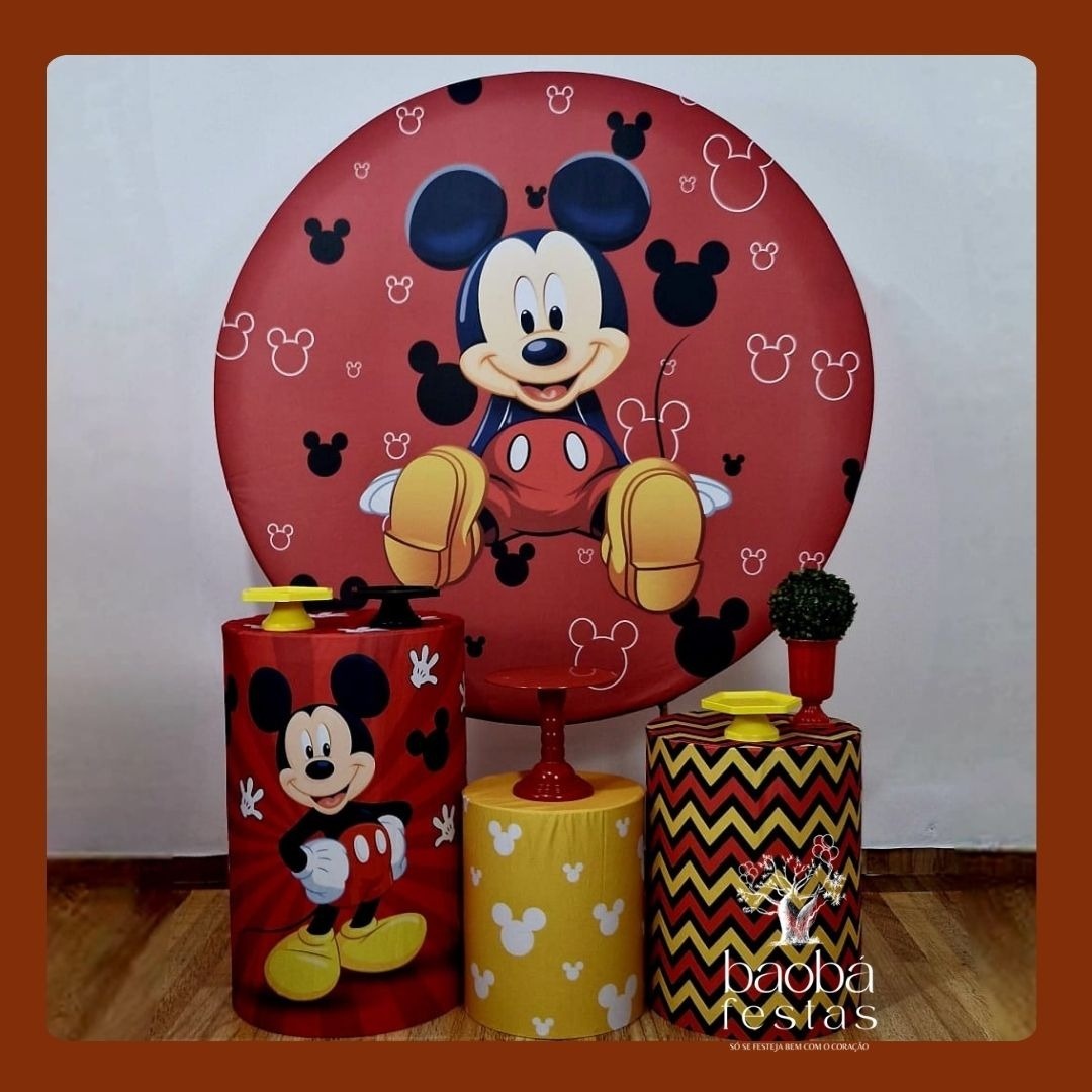 Mickey Tradicional (57) - Kit Prata - Baobafestas