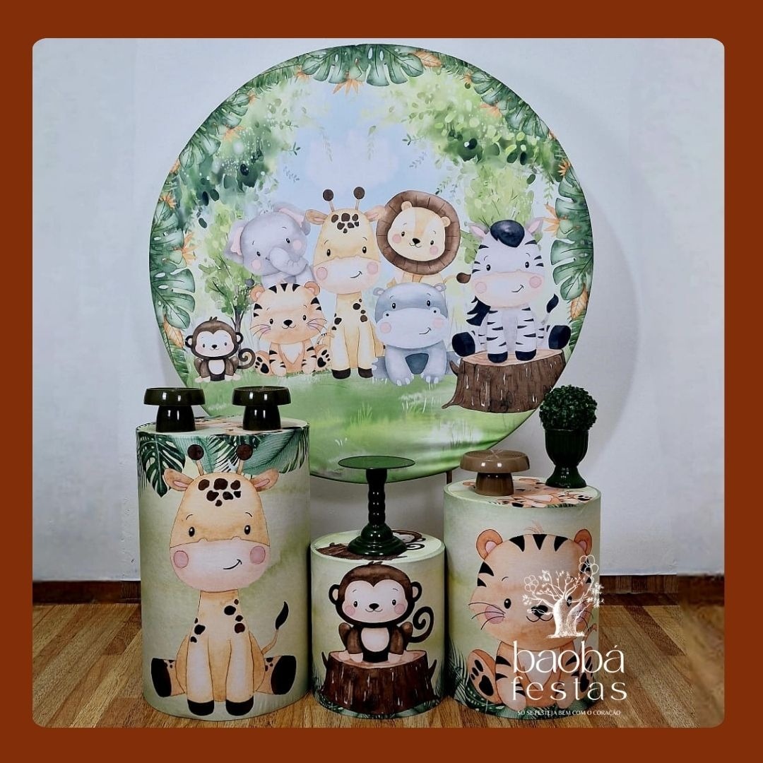 Safari Tradicional - Kit Prata  - Baobafestas