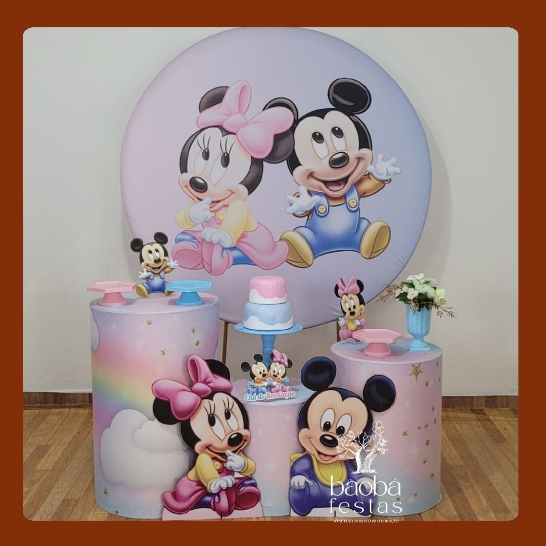 Kit Ouro - Mickey E Minnie Baby - Baobafestas