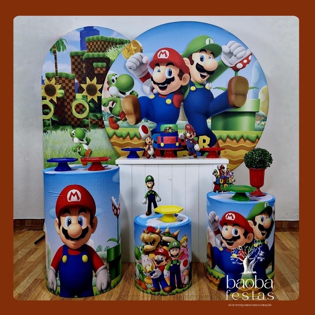 Super Mario Bross - Kit Luxo - Baobafestas