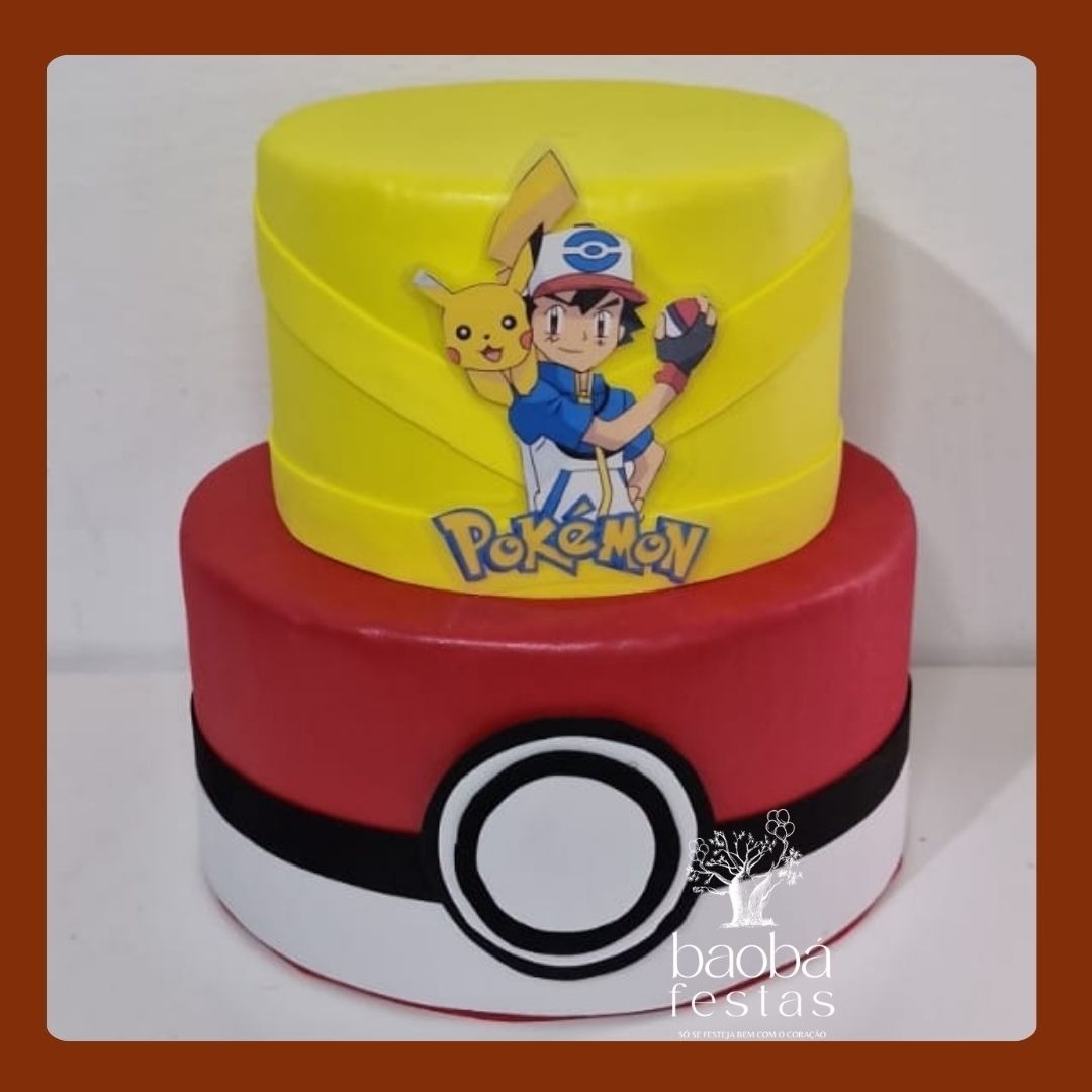 Bolo Fake Pokemon - Baobafestas