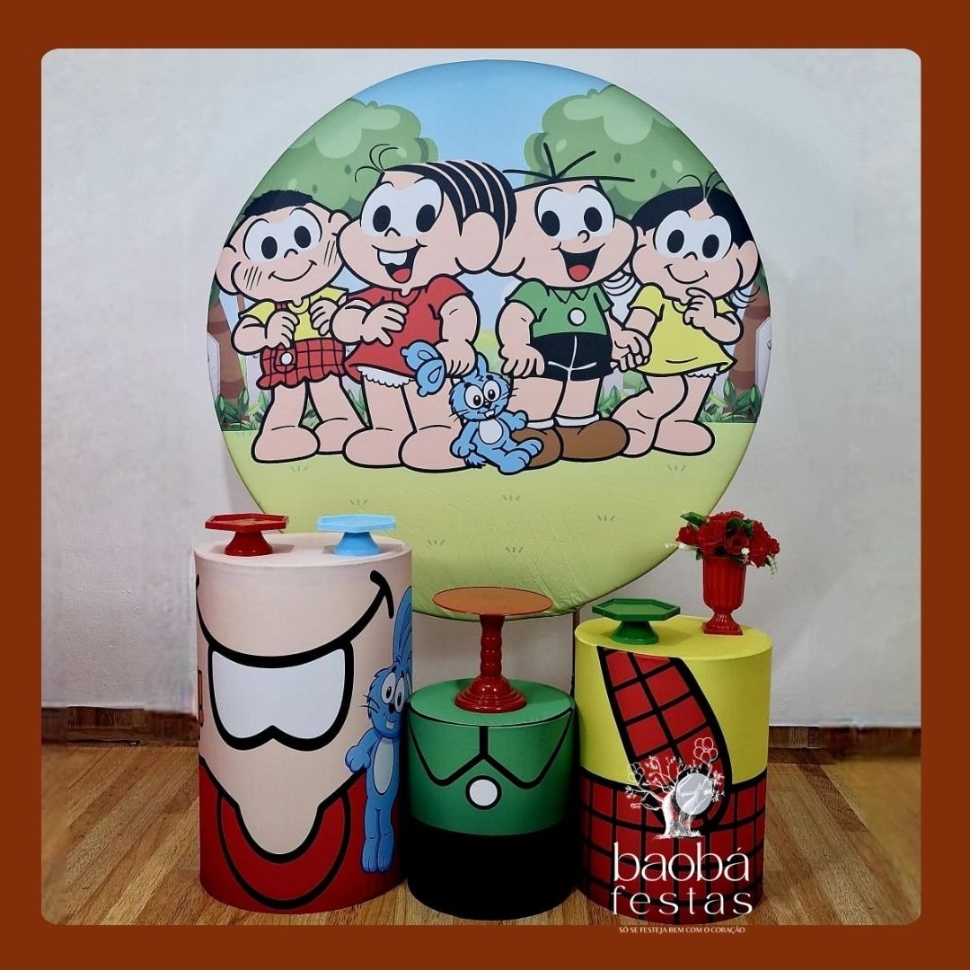 Turma da Mônica (30)- Kit Prata - Baobafestas