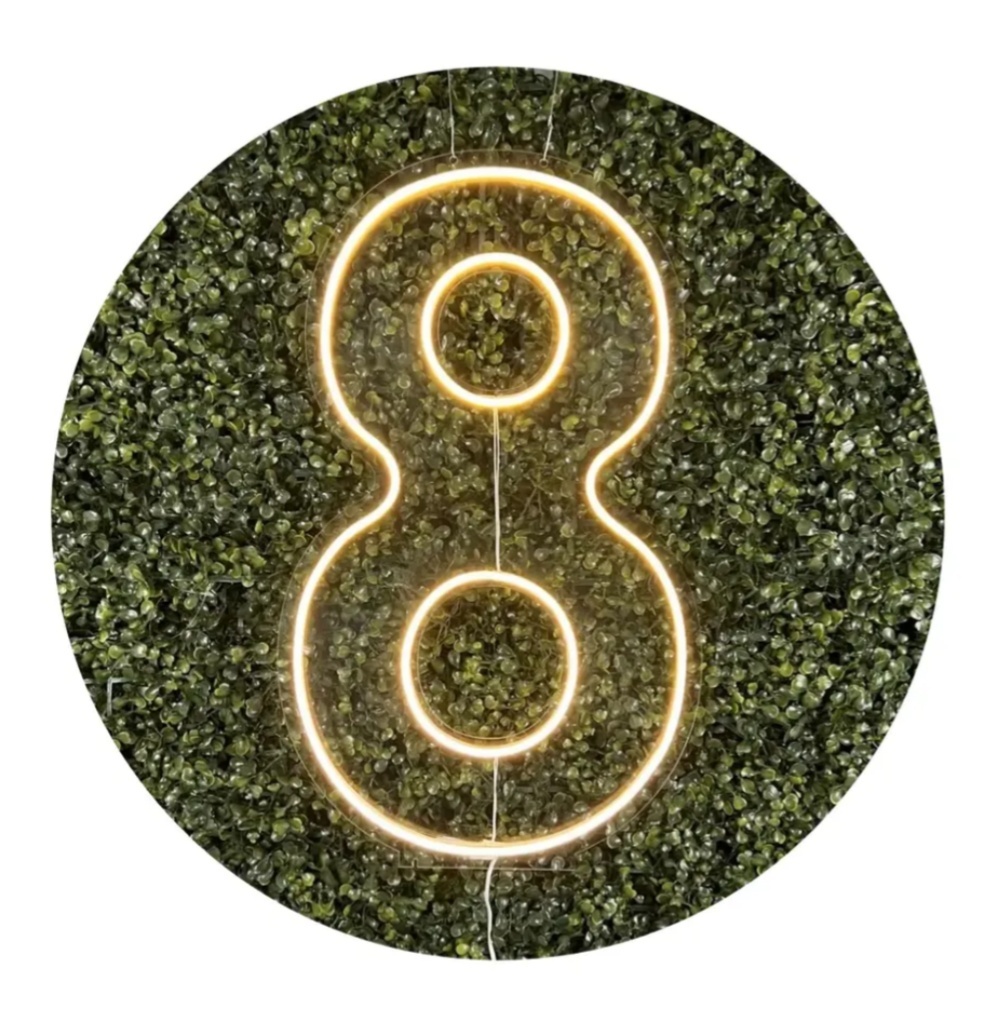 Número 8 de Led - repfestas