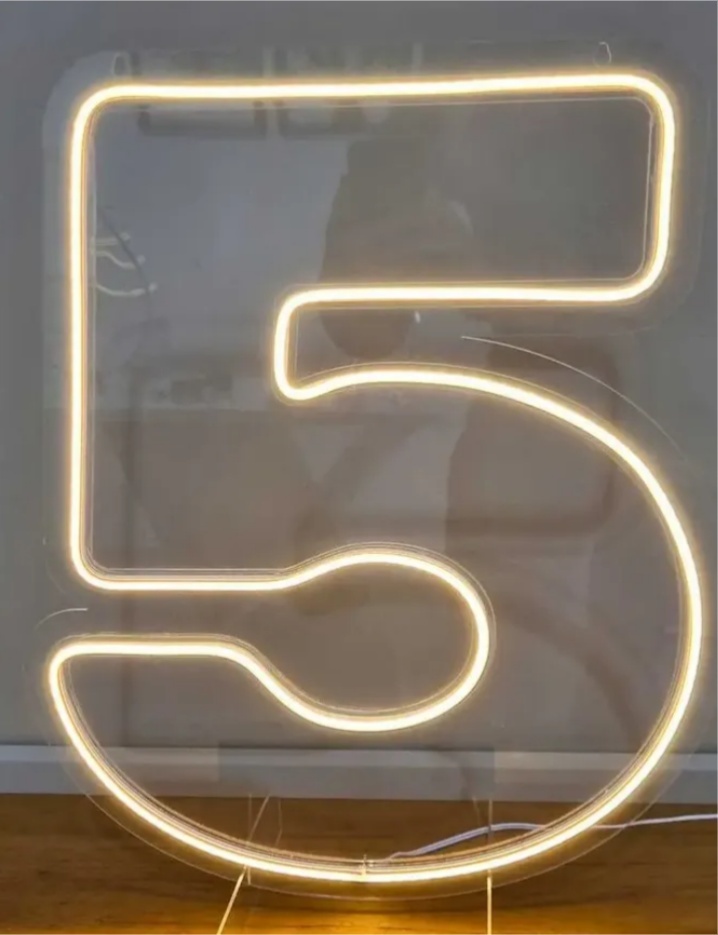 Número 5 de Led - repfestas