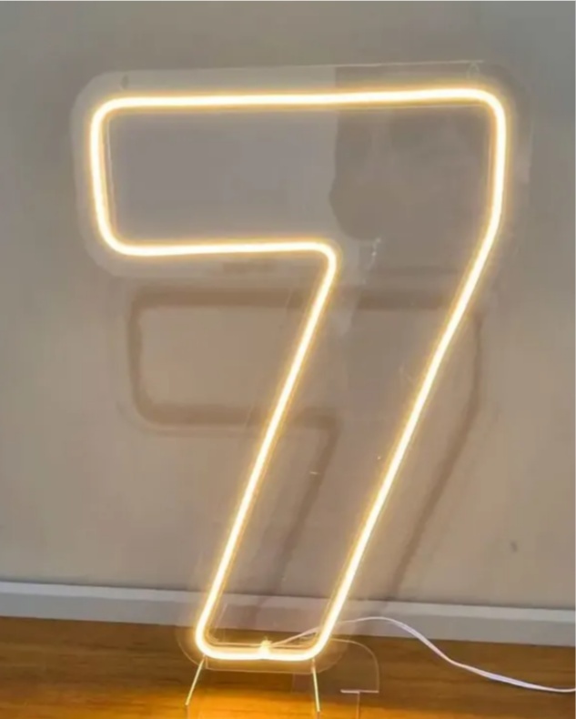 Número 7 de Led - repfestas