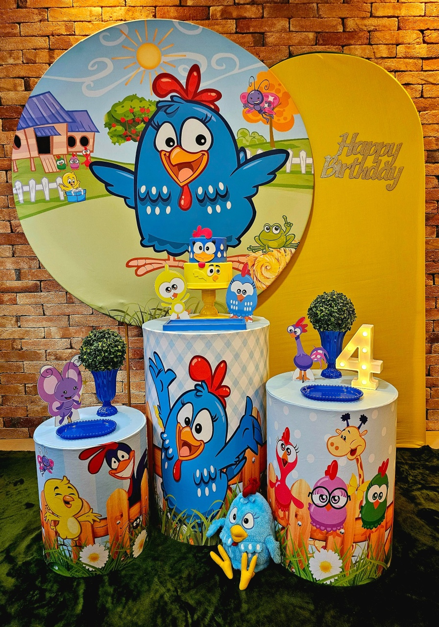 Galinha Pintadinha - Kit 2 Prata - Cuca Maluca Festas