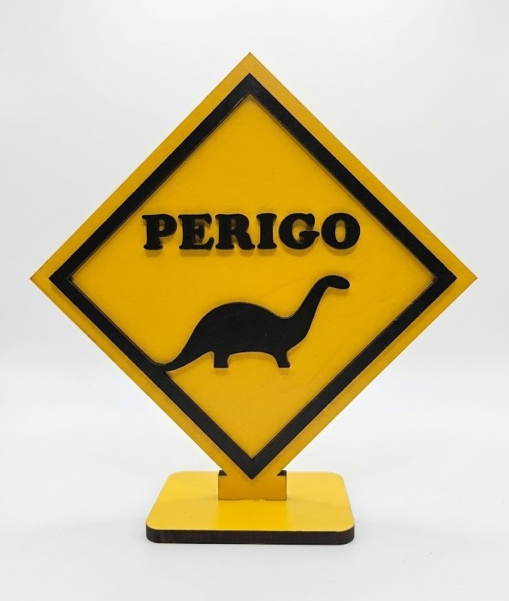 Dinossauros (Perigo) - Display de Mesa - Cuca Maluca Festas