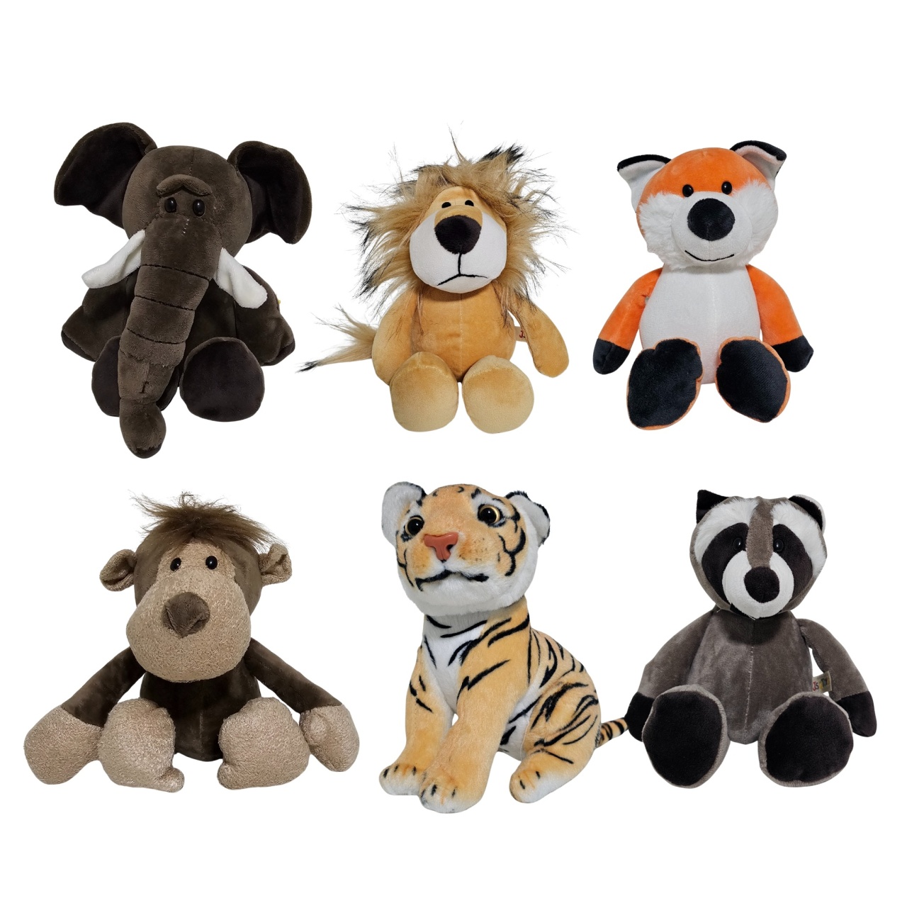 Safari - Kit 6 Pelúcias - Cuca Maluca Festas