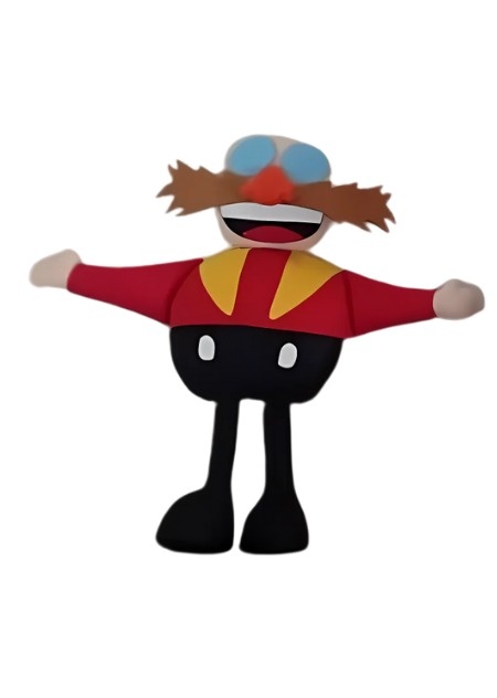 Sonic (Dr Eggman) - Feltro - Cuca Maluca Festas